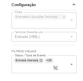Painel de Configuração