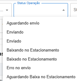 Tabela de cobranças