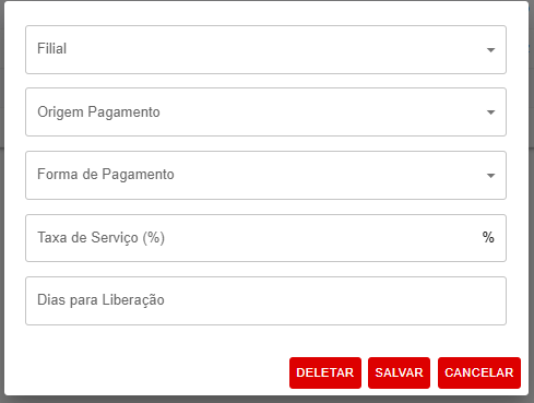 Formulário de novo cadastro