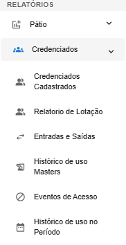Caminho para Relatórios de Credenciados