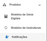 Aba de notificações