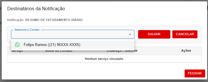 Aba Destinatários